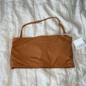 Monday Swimwear - Bora Bora Bandeau Top - Toffee -  M